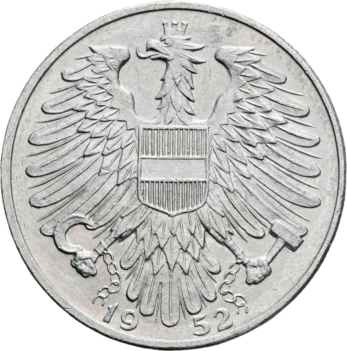 5 Schilling 1952 – Rückseite