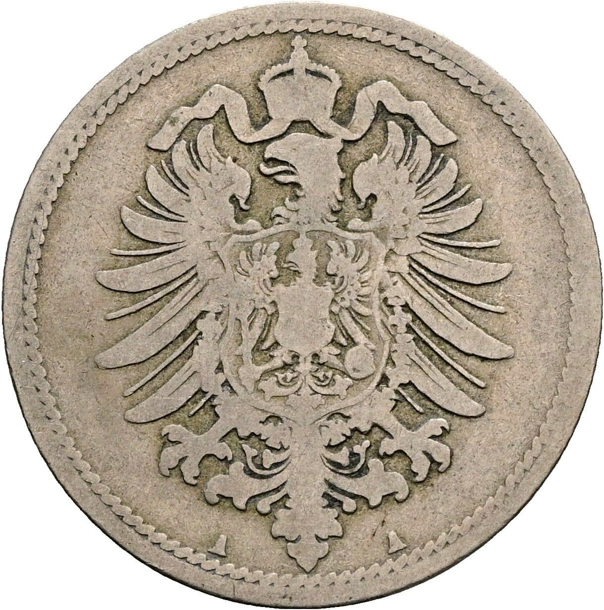 10 Pfennig 1888 A – Rückseite