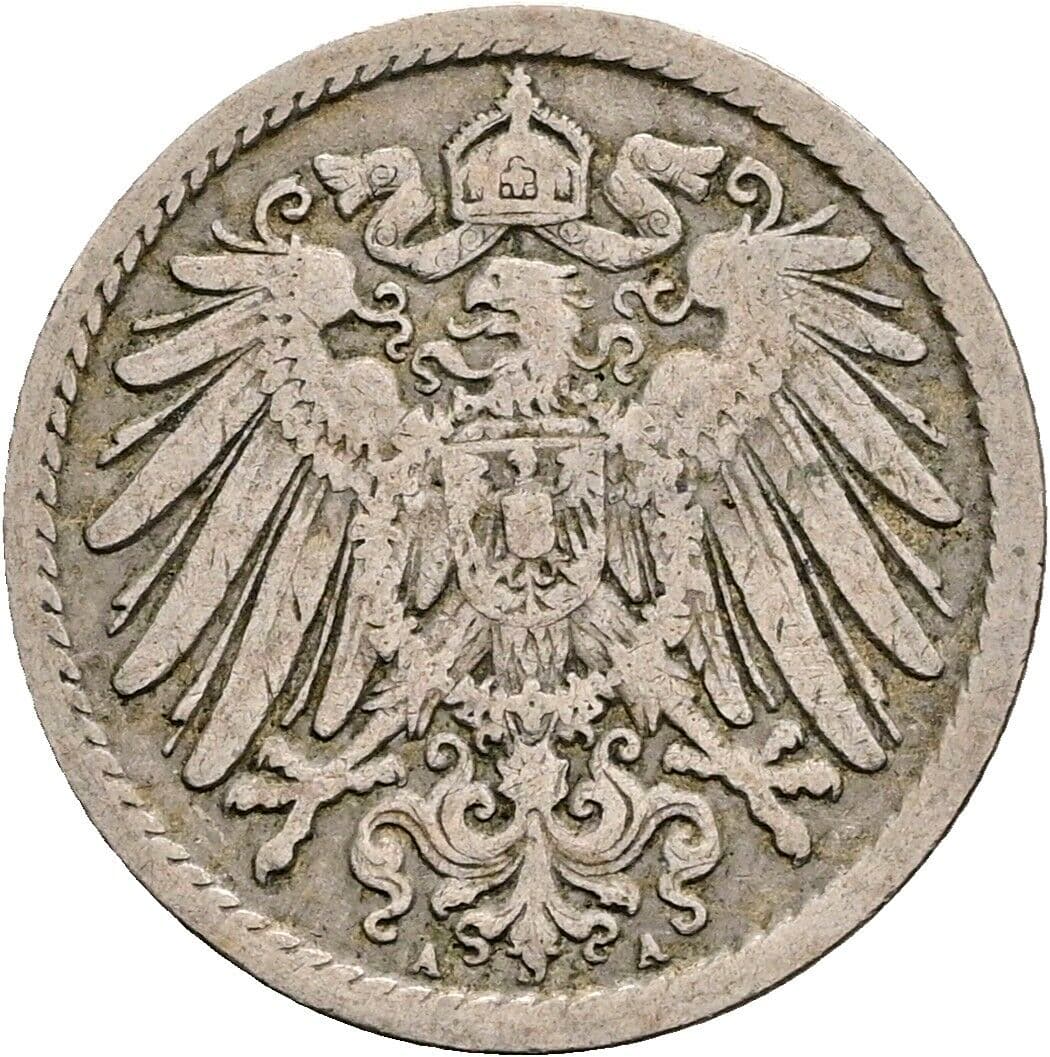 5 Pfennig 1894 A – Rückseite