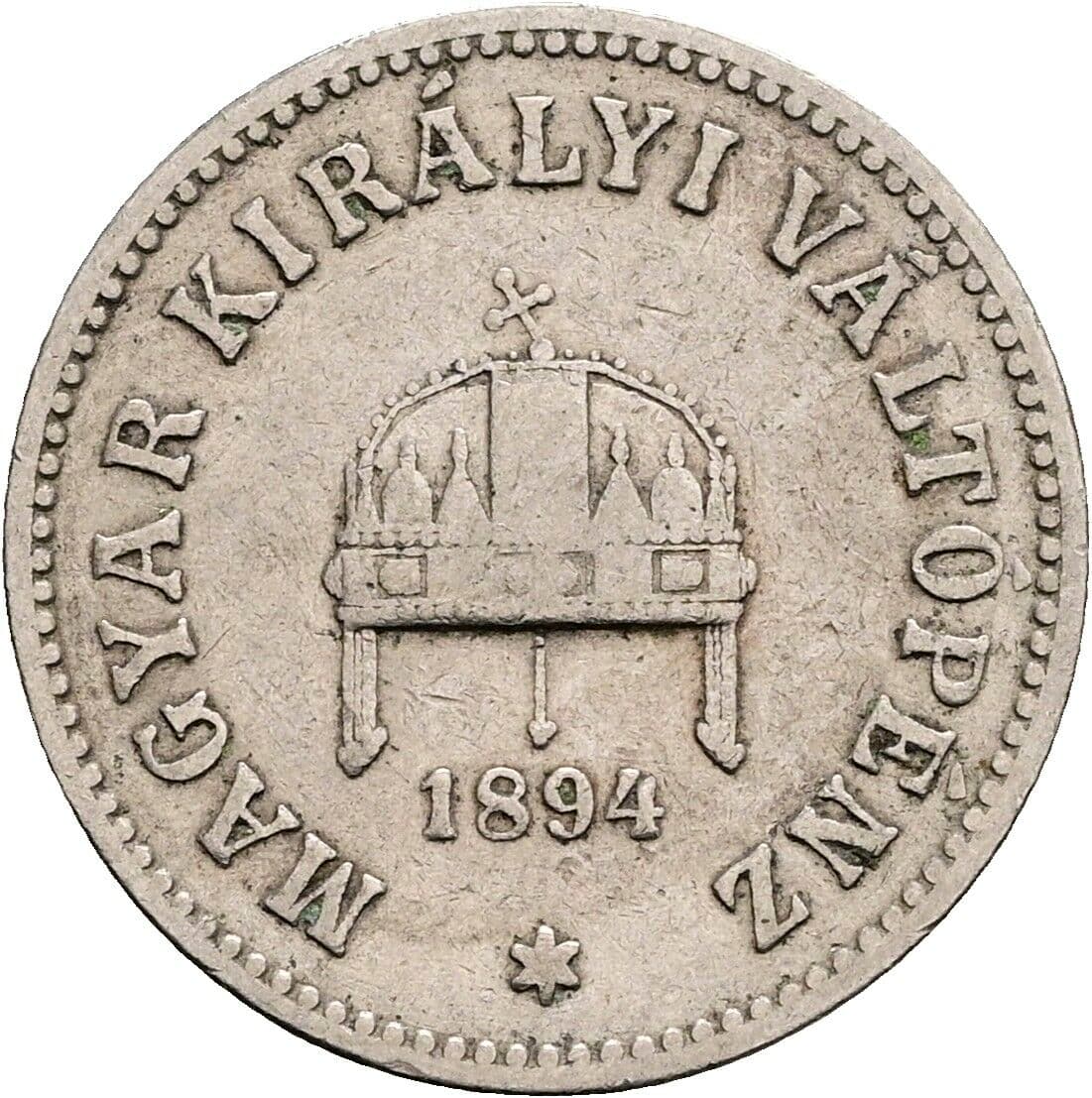 10 Filler Franz Joseph I. 1848-1916 1894 KB, Kremnitz – Rückseite