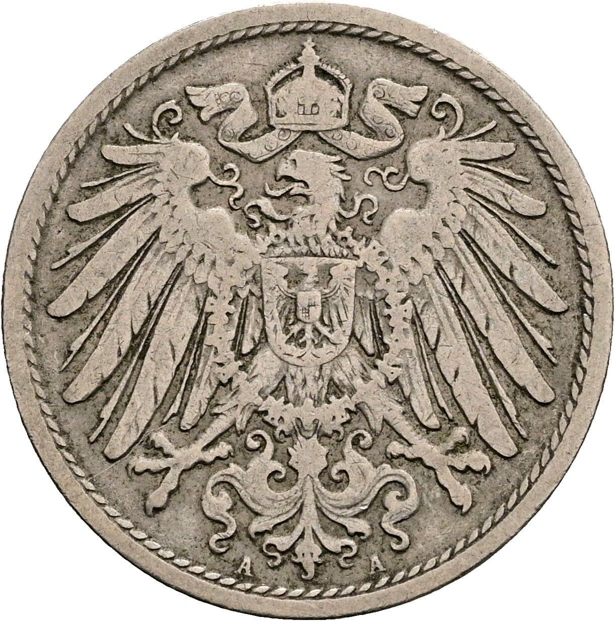 10 Pfennig 1904 A – Rückseite
