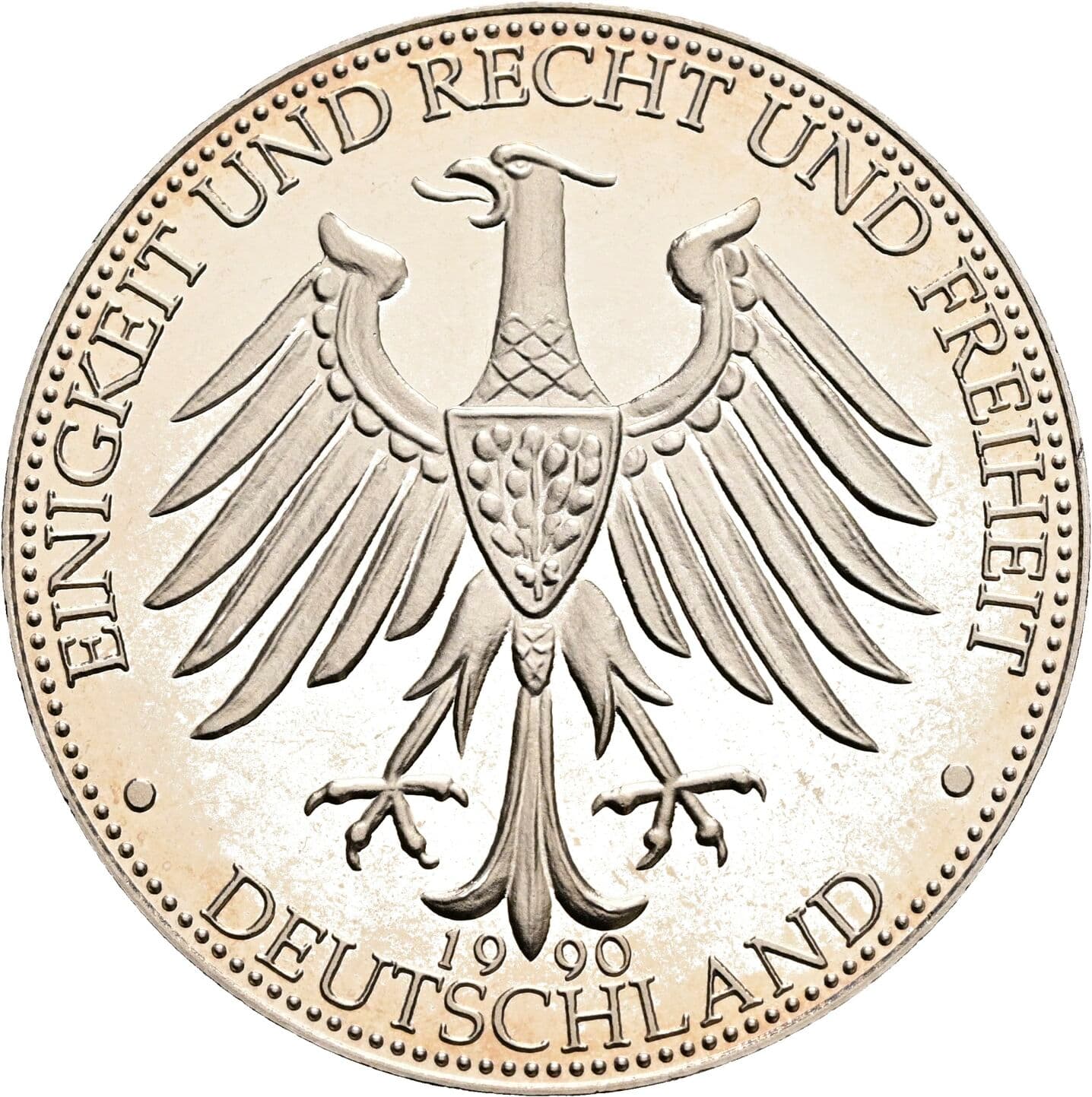 Medaille 1990 – Rückseite