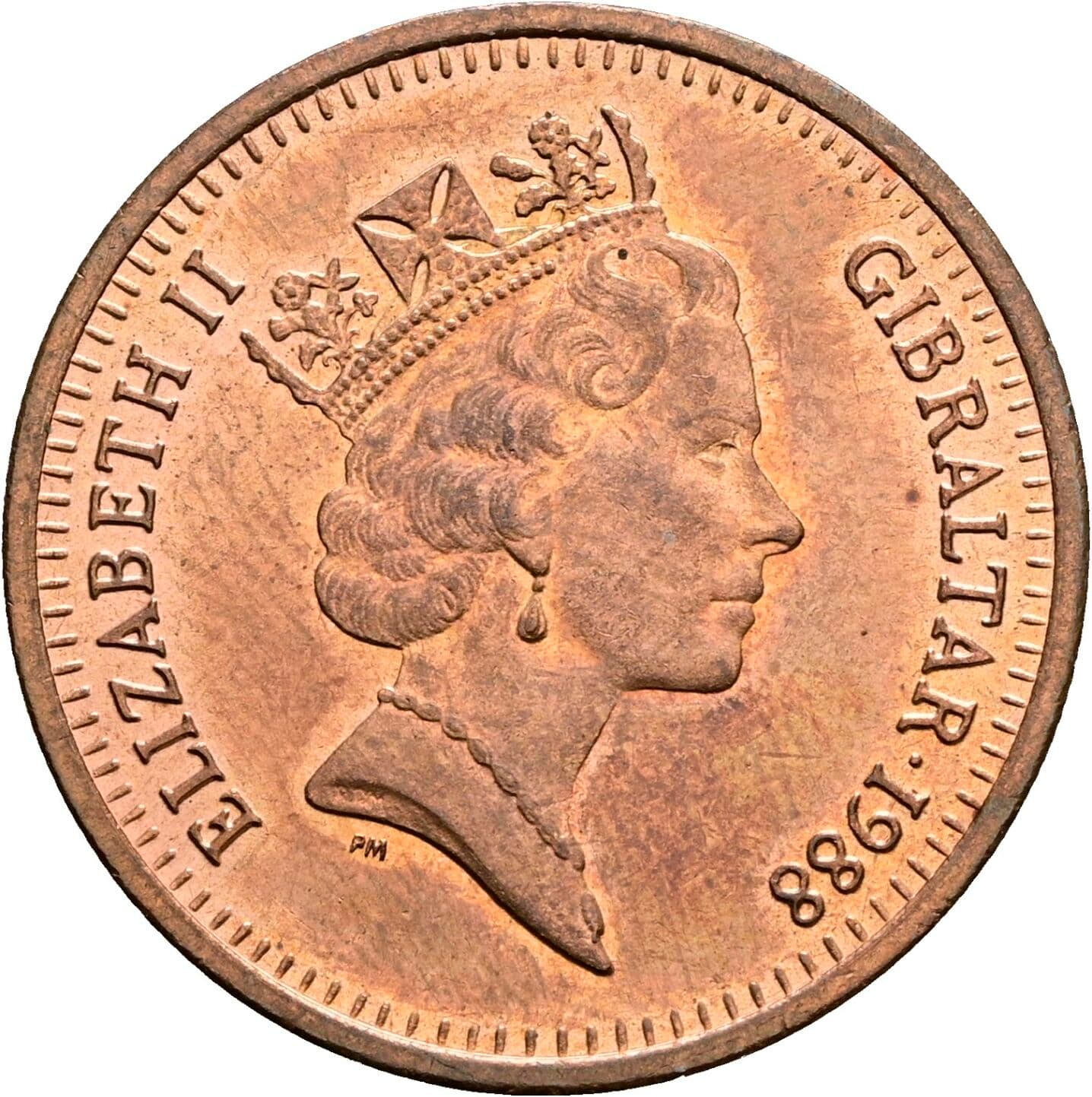 2 Pence Elisabeth II. 1952-2022 1988 – Vorderseite