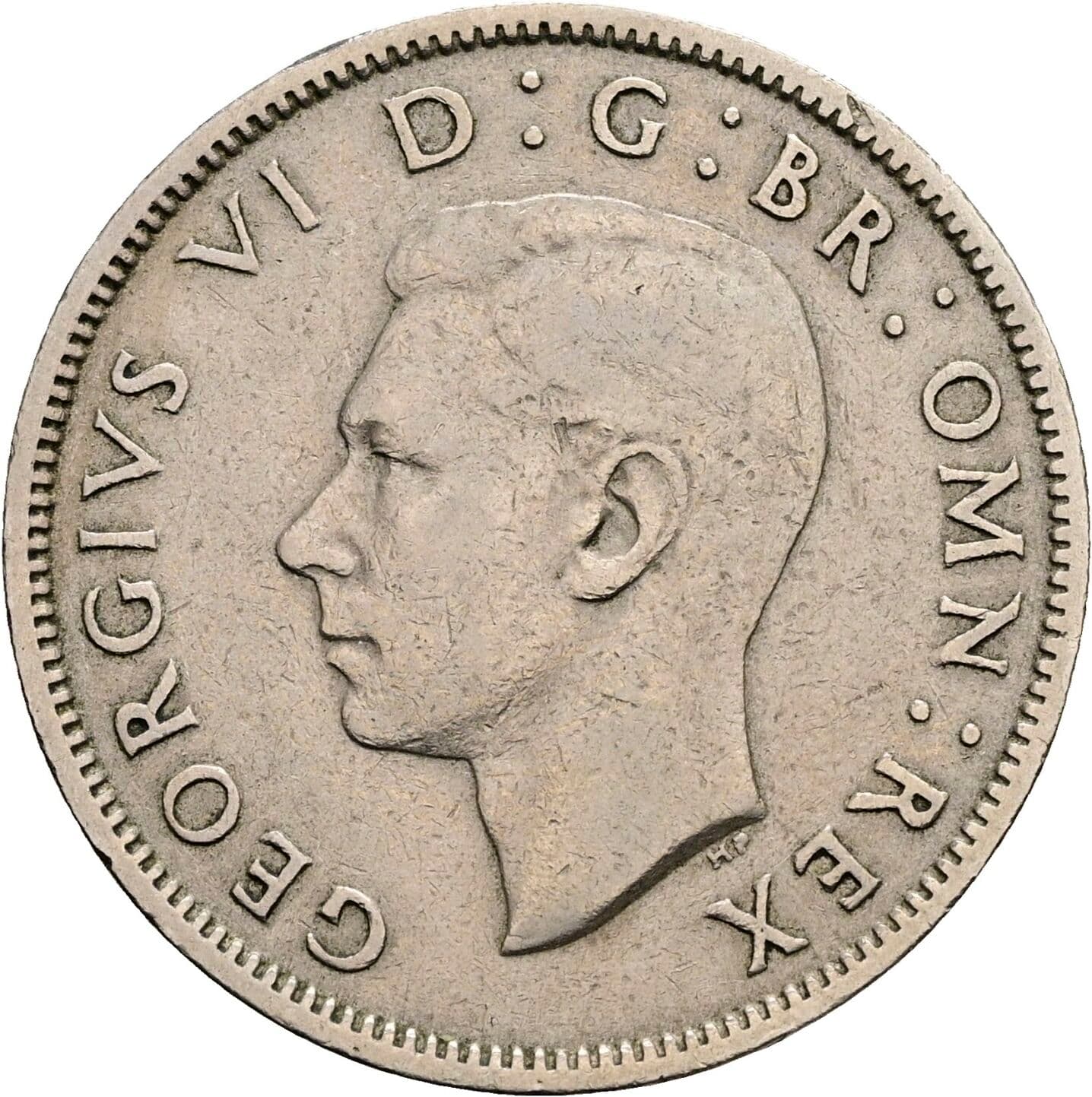 2 Shillings 1948 – Vorderseite