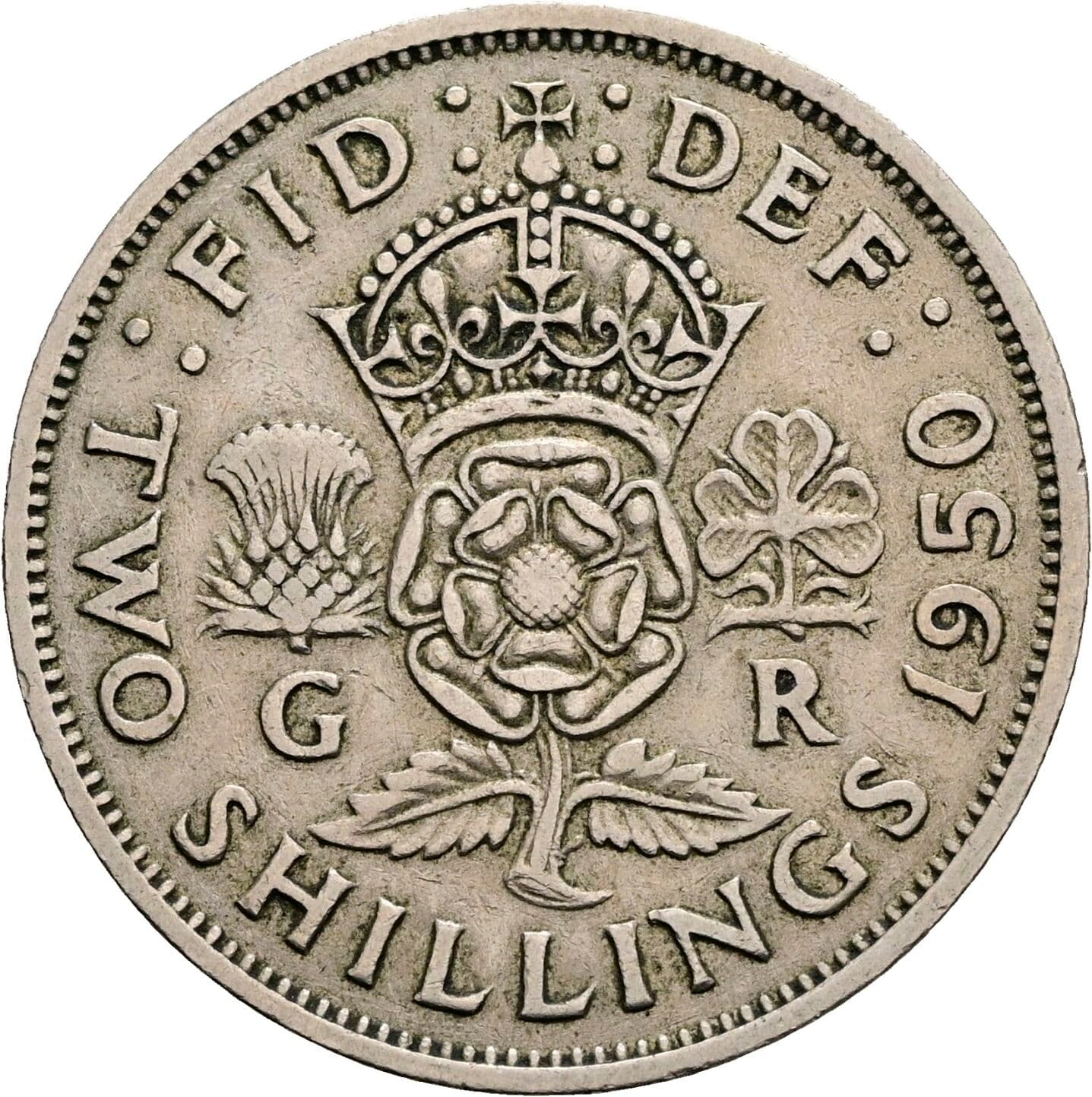 2 Shillings 1948 – Rückseite