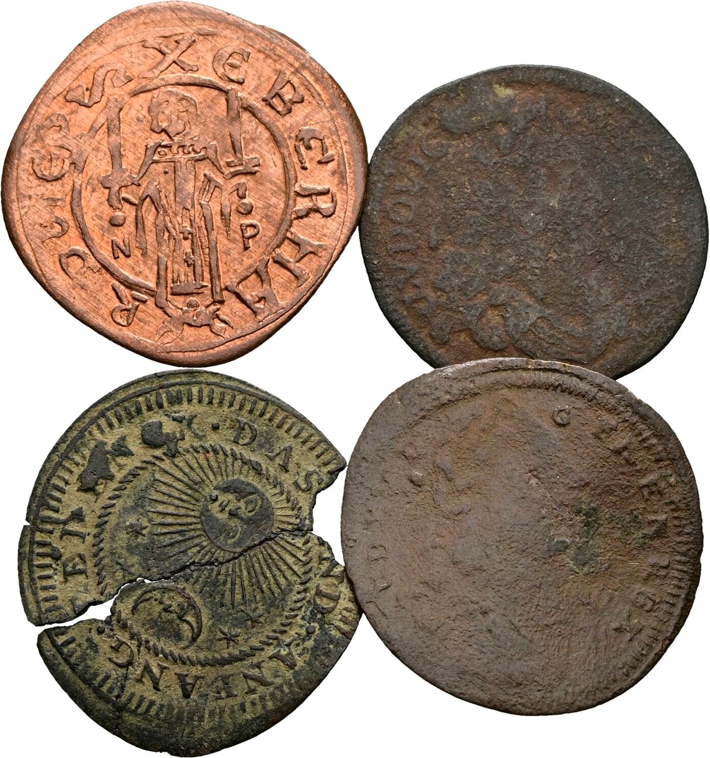 Lot 4 Stück Rechenpfennige