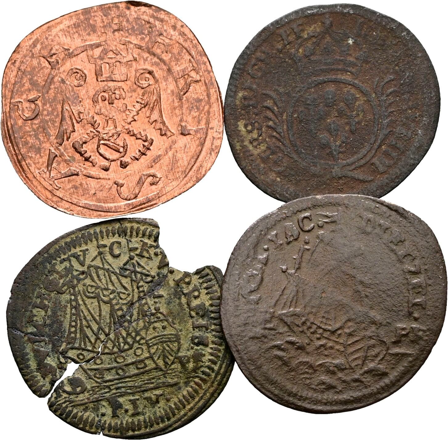 Lot 4 Stück Rechenpfennige