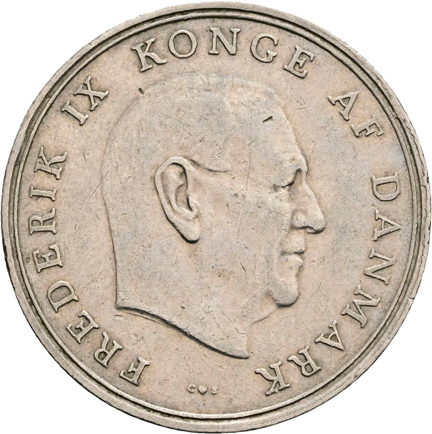 1 Krone Frederick IX (1947 - 1972) 1962 – Vorderseite