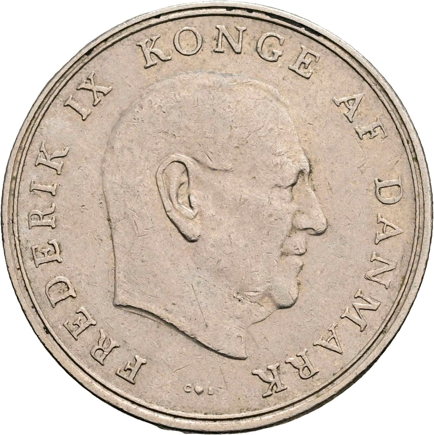 1 Krone Frederick IX (1947 - 1972) 1962 – Vorderseite