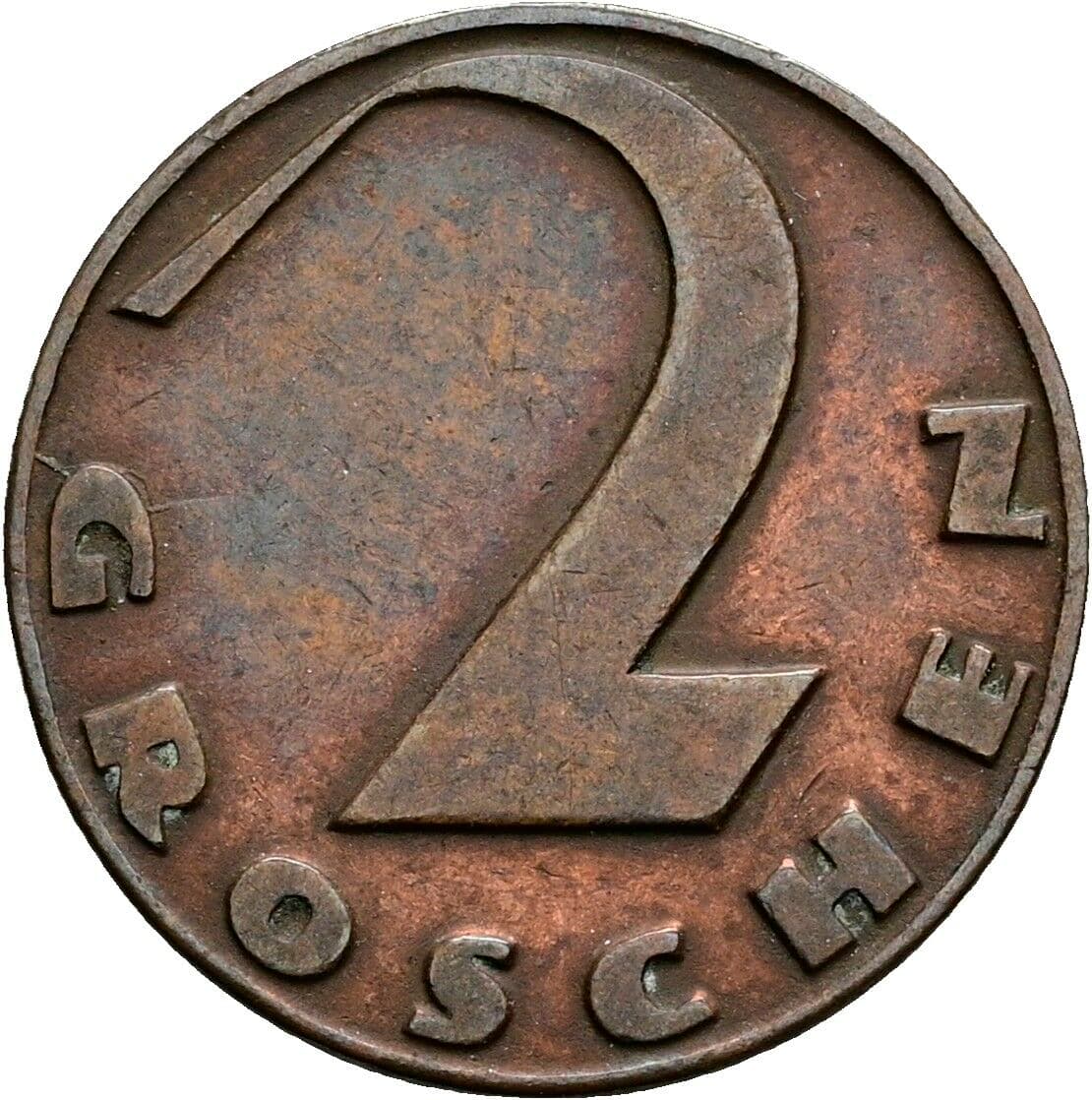 2 Groschen 1925 – Vorderseite