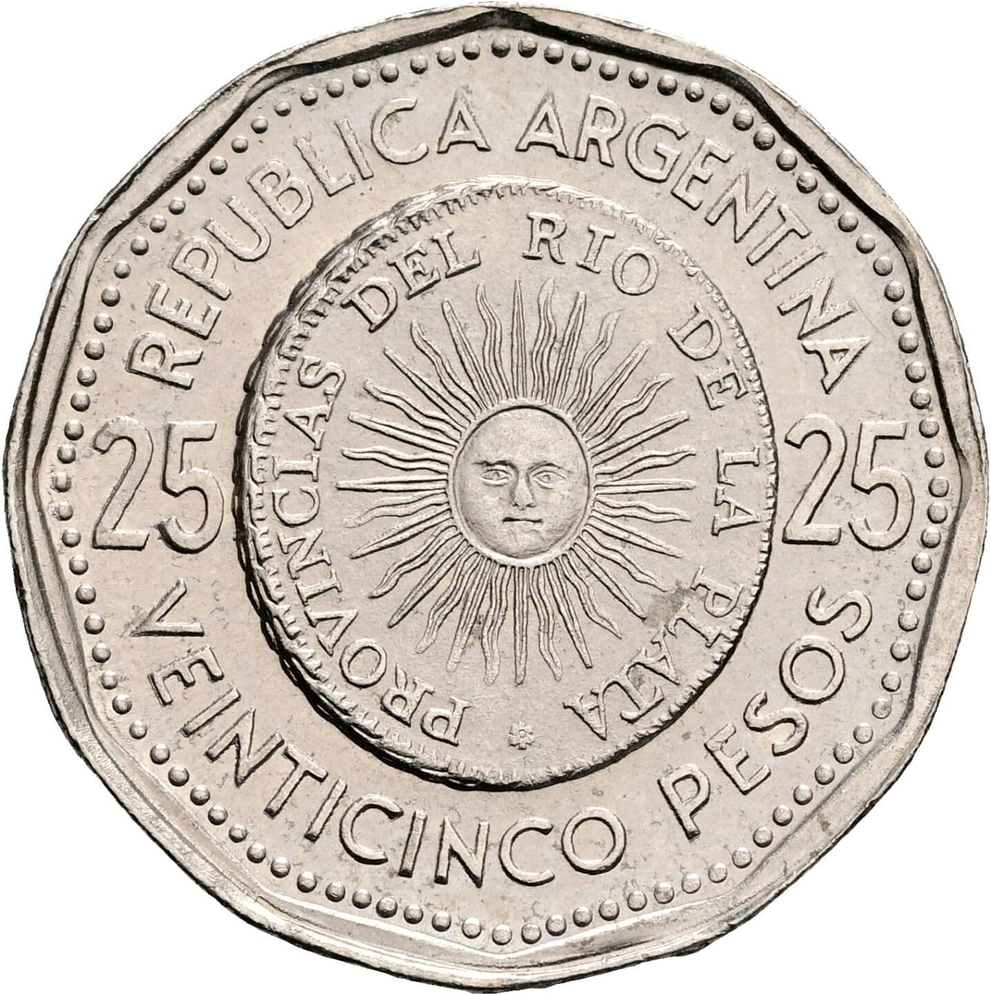 25 Pesos 1967 – Vorderseite