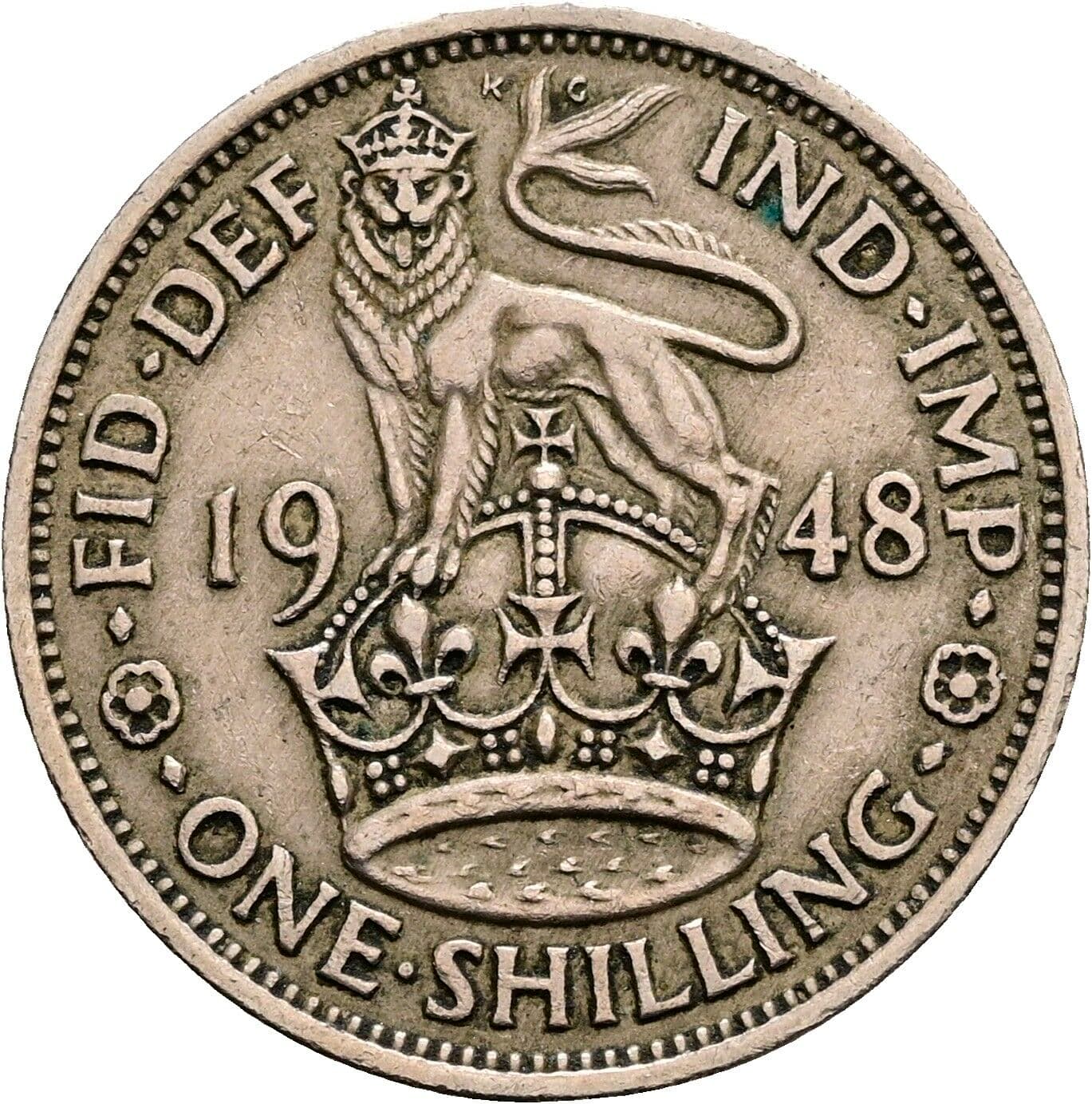 1 Shilling George VI. 1936-1952 1948 – Rückseite