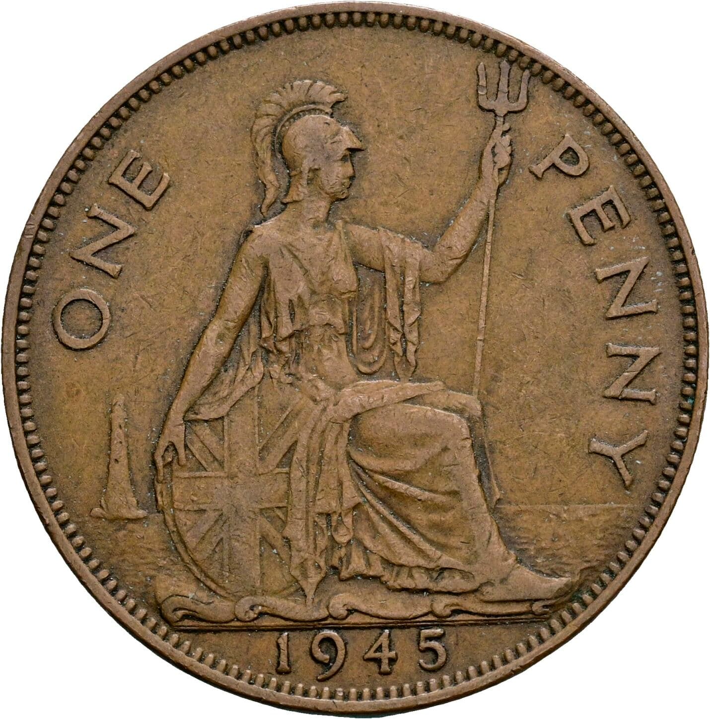 1 Penny George VI. 1936-1952 1945 – Rückseite