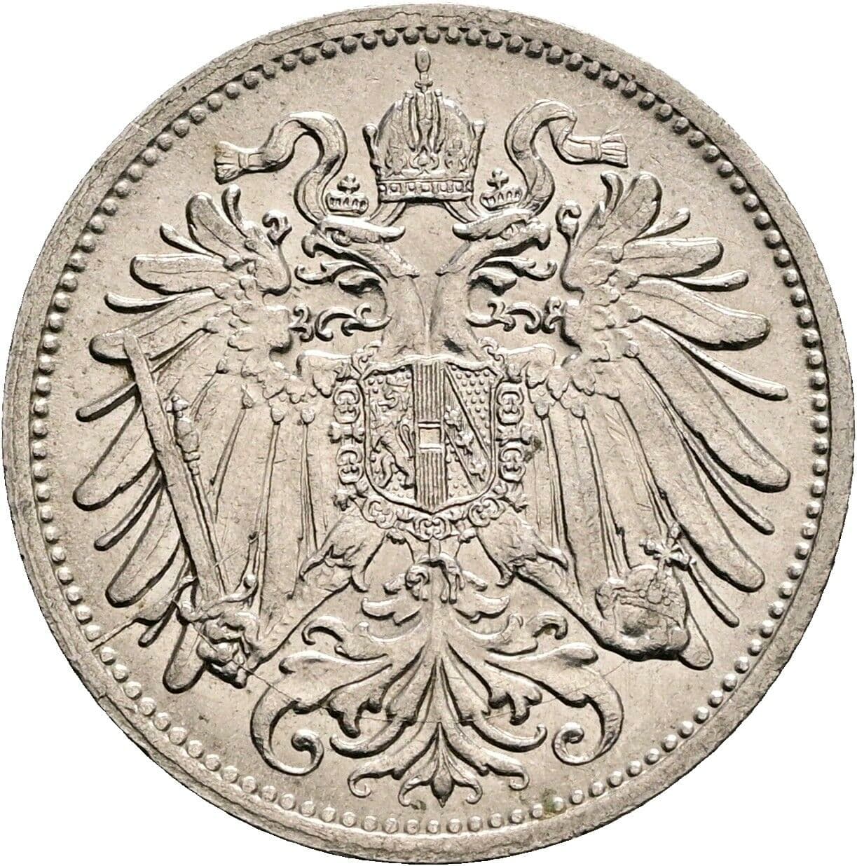 20 Heller Franz Joseph I. 1848-1916 1911 – Rückseite