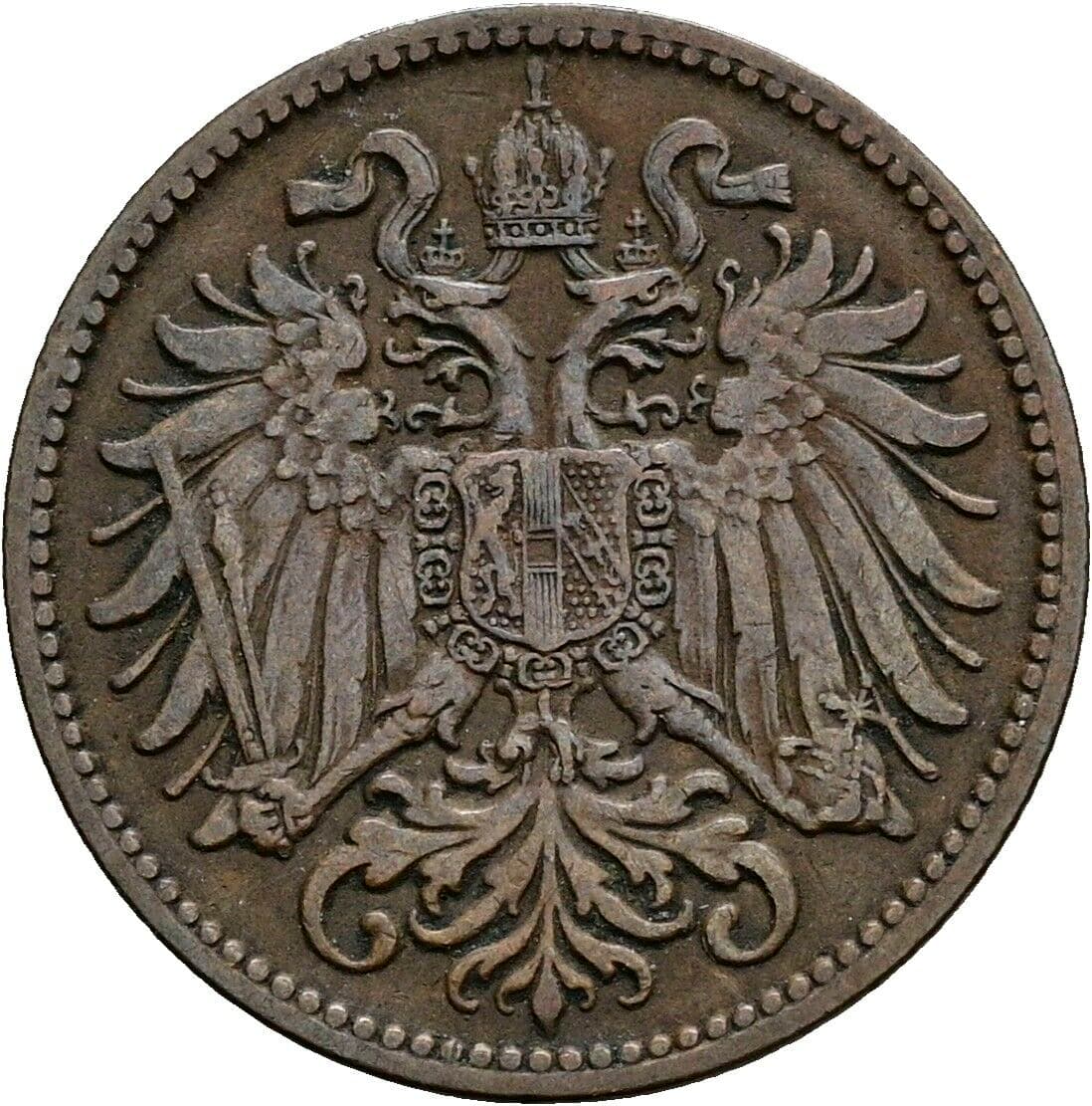 2 Heller Franz Joseph I. 1848-1916 1902 – Rückseite