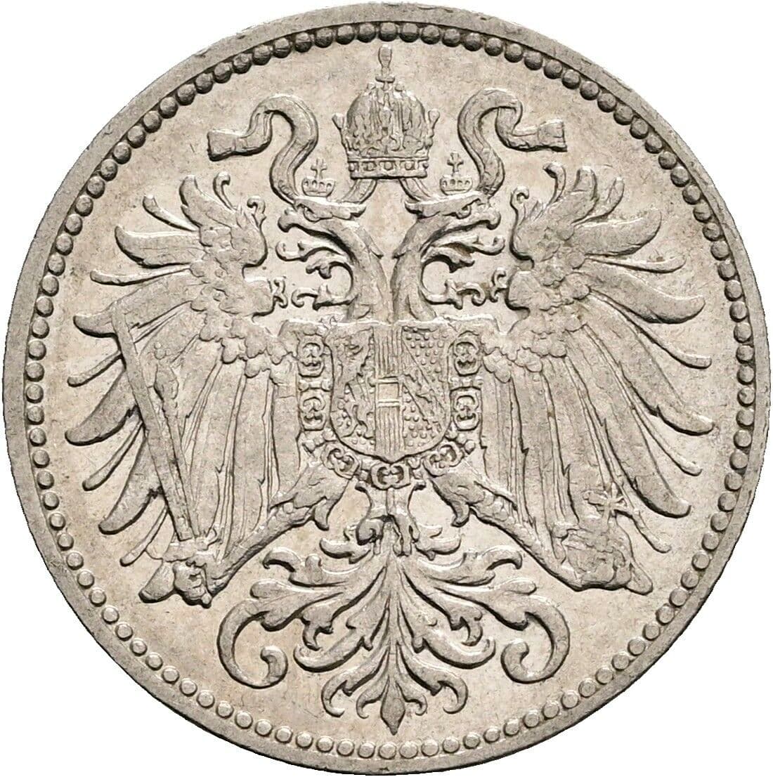 10 Heller Franz Joseph I. 1848-1916 1909 – Rückseite
