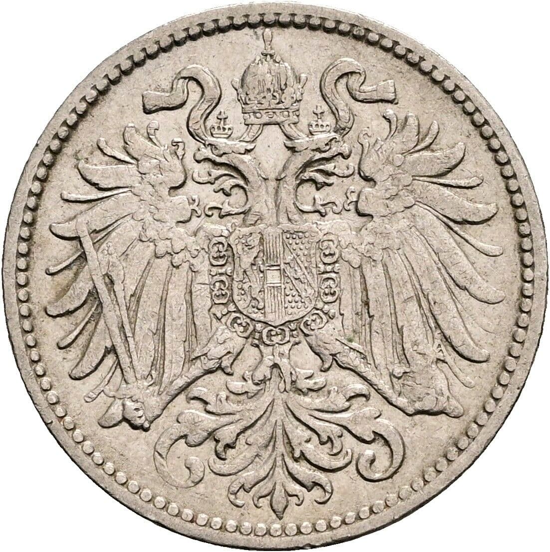10 Heller Franz Joseph I. 1848-1916 1909 – Rückseite