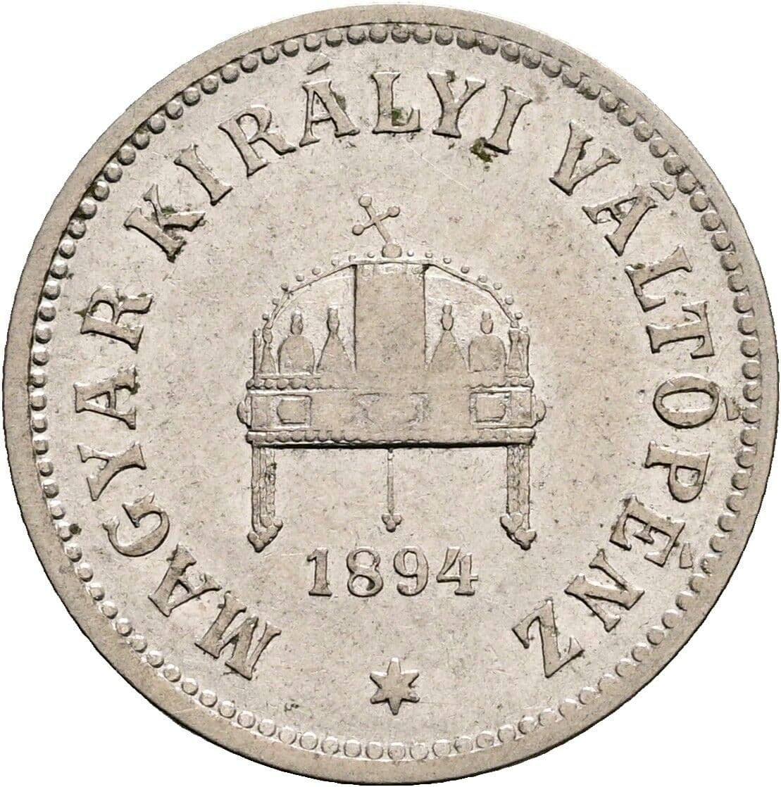 10 Filler Franz Joseph I. 1848-1916 1894 KB, Kremnitz – Rückseite