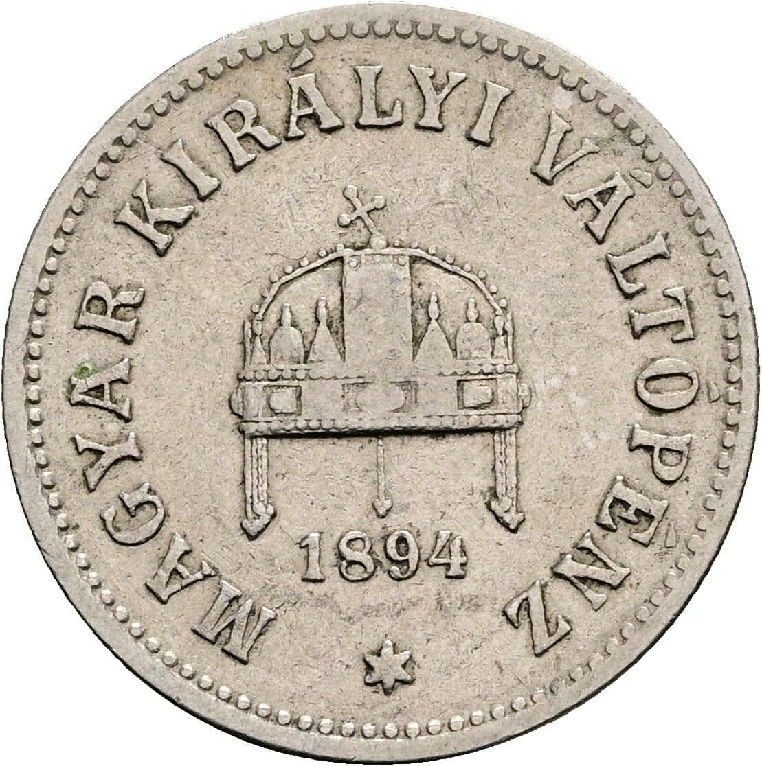 10 Filler Franz Joseph I. 1848-1916 1894 KB, Kremnitz – Rückseite