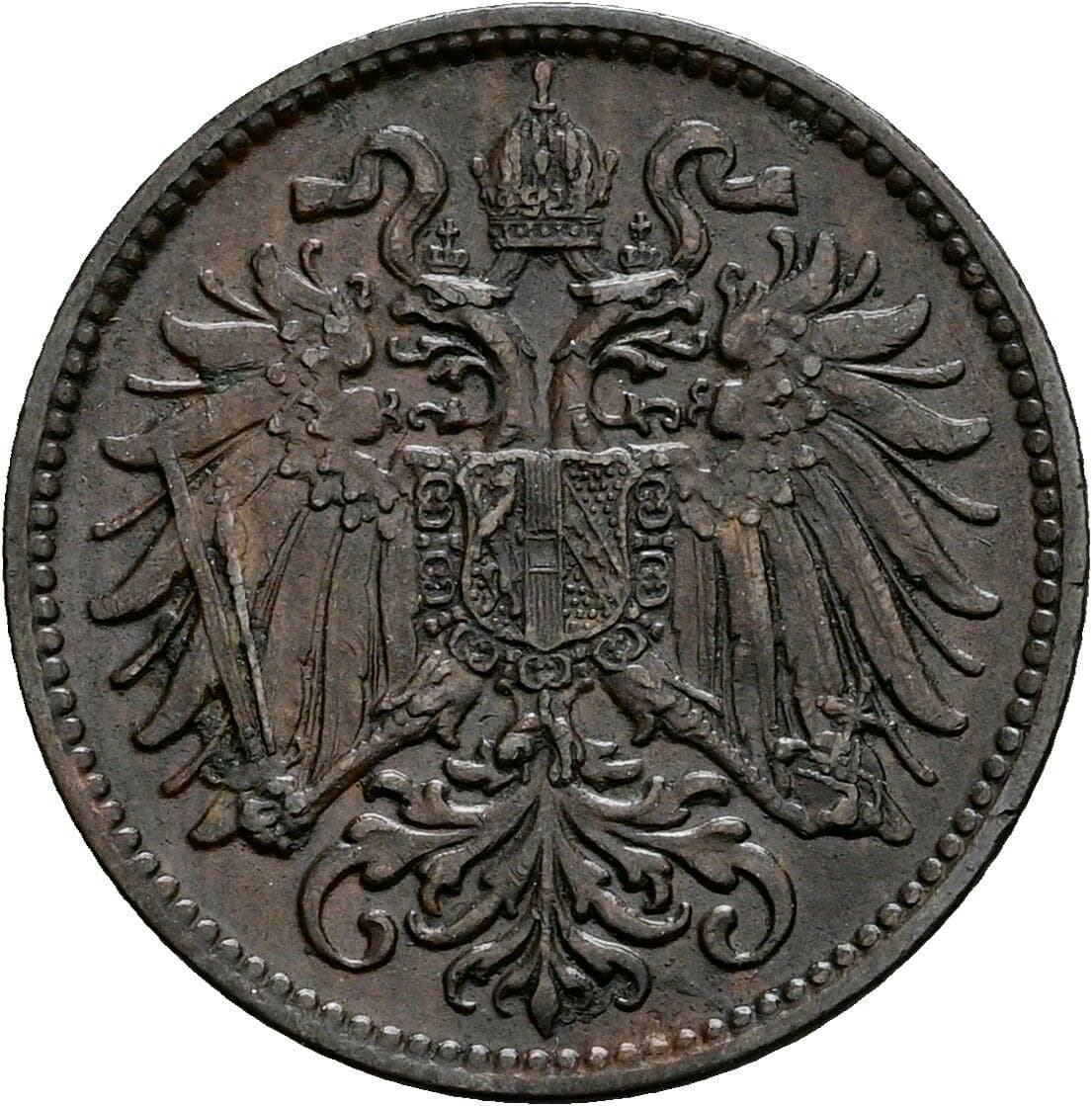 2 Heller Franz Joseph I. 1848-1916 1900 – Rückseite