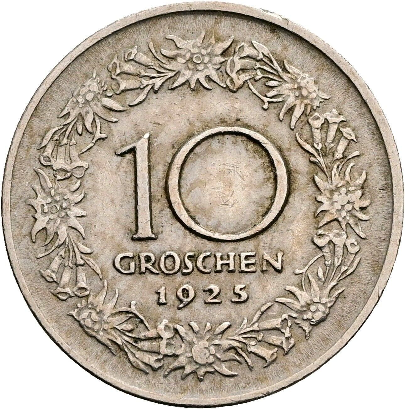 10 Groschen 1925 – Rückseite