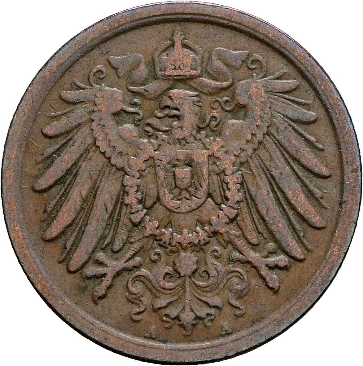 2 Pfennig 1906 A – Rückseite