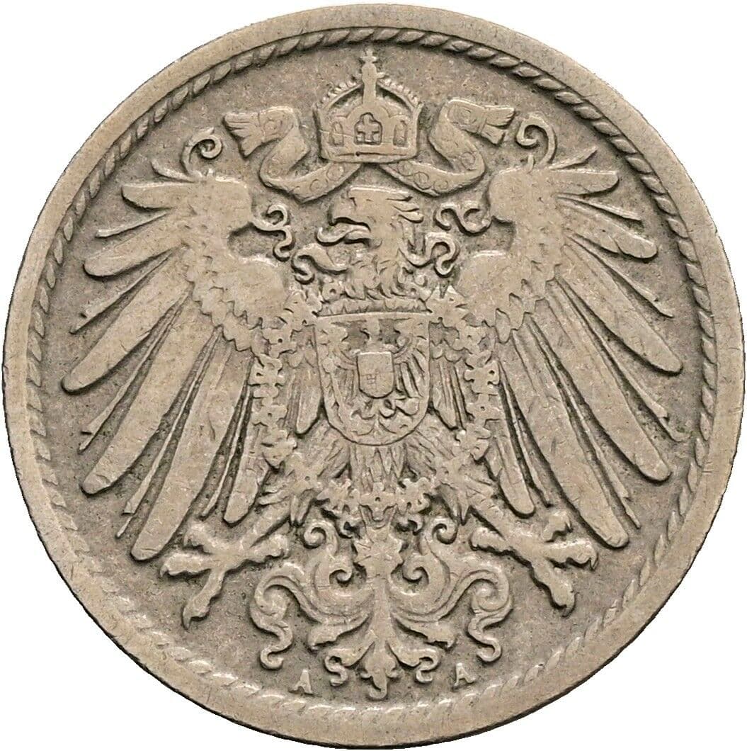 5 Pfennig 1894 A – Rückseite