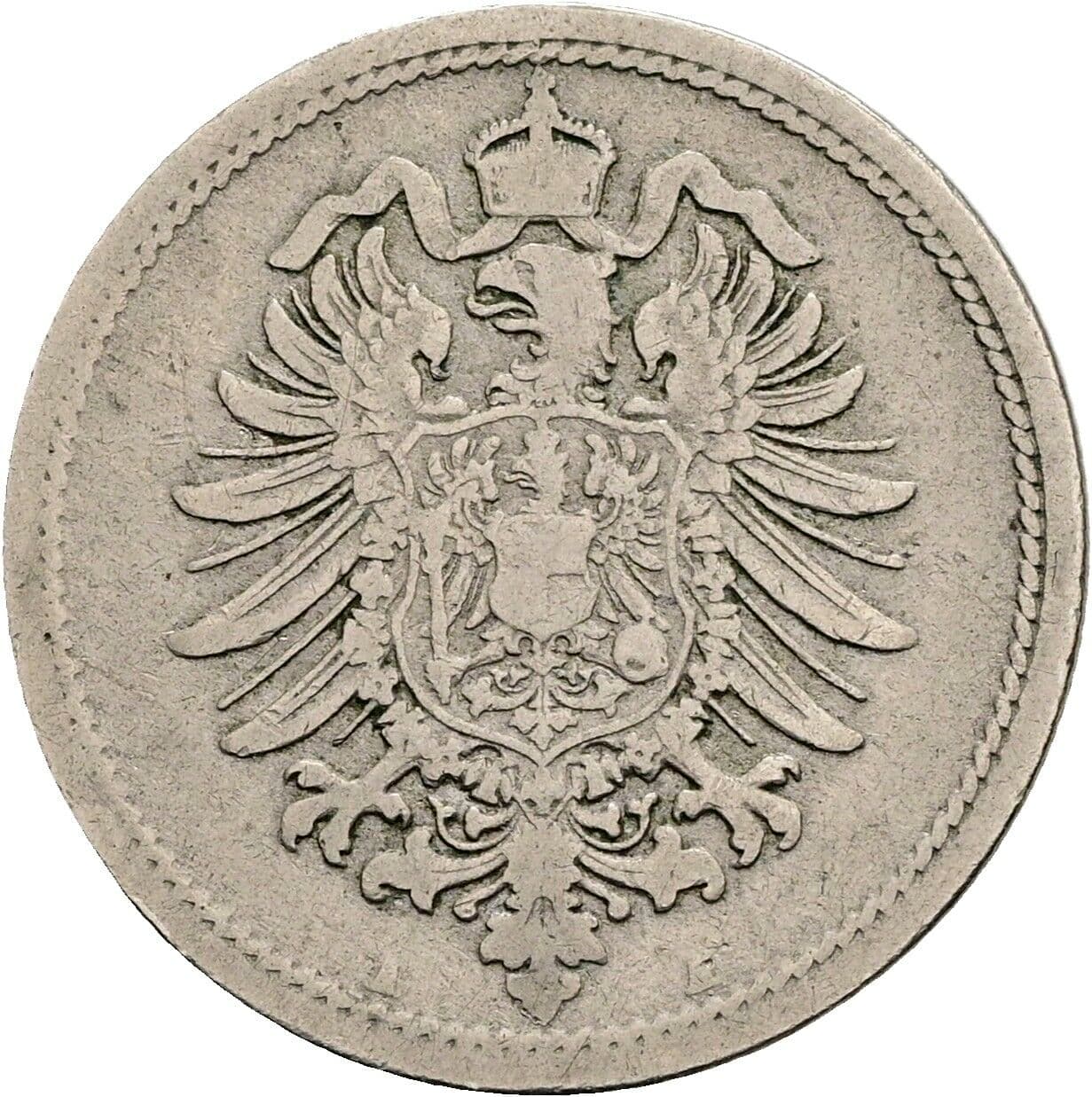10 Pfennig 1875 A – Rückseite