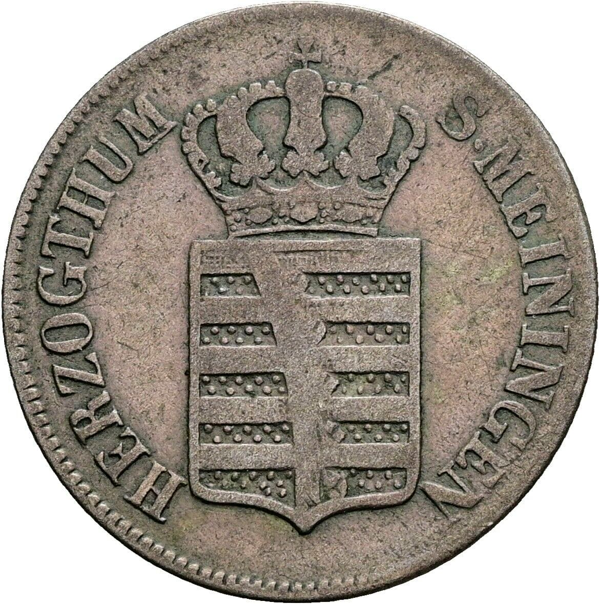 6 Kreuzer Bernhard Erich Freund (1803-1866) 1840 – Rückseite