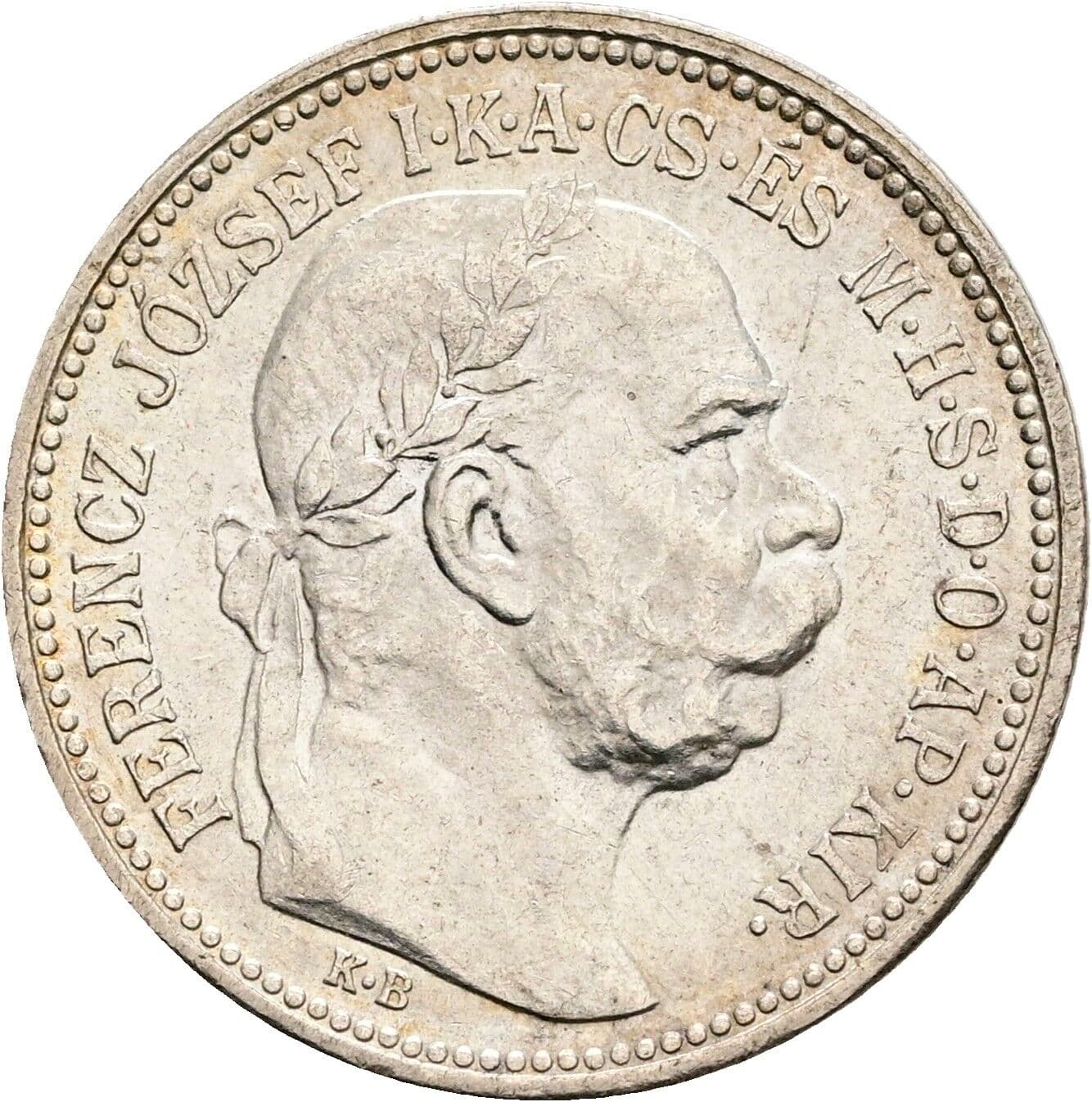 1 Korona Franz Joseph I. 1848-1916 1915 KB, Kremnitz – Vorderseite