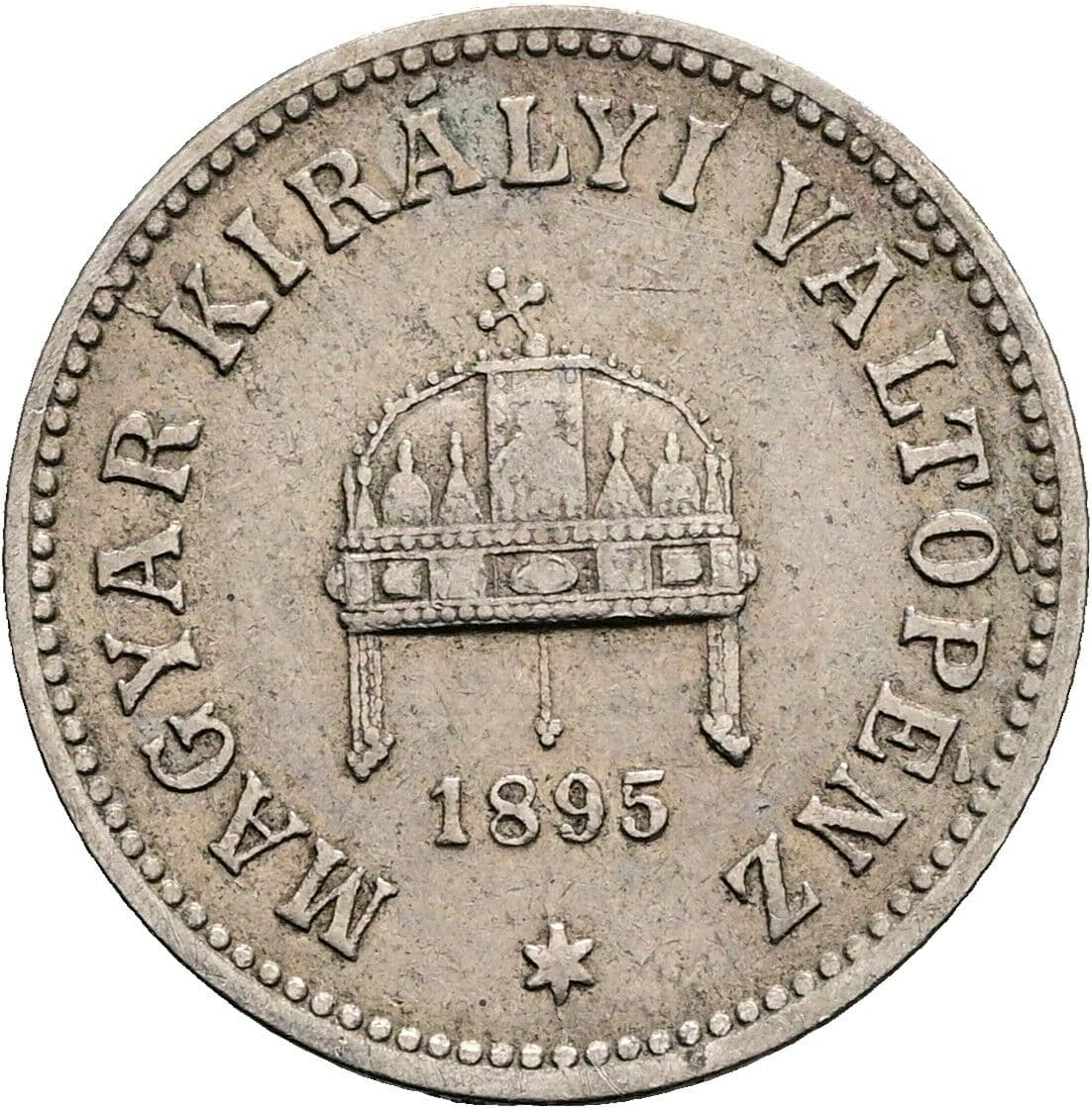 10 Filler Franz Joseph I. 1848-1916 1895 KB, Kremnitz – Rückseite