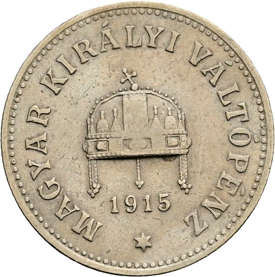 10 Filler Franz Joseph I. 1848-1916 1915 KB, Kremnitz – Rückseite