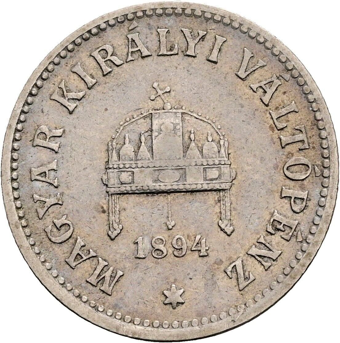 10 Filler Franz Joseph I. 1848-1916 1894 KB, Kremnitz – Rückseite