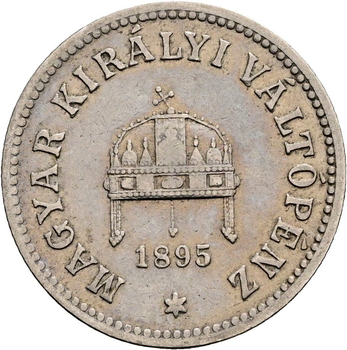 10 Filler Franz Joseph I. 1848-1916 1895 KB, Kremnitz – Rückseite