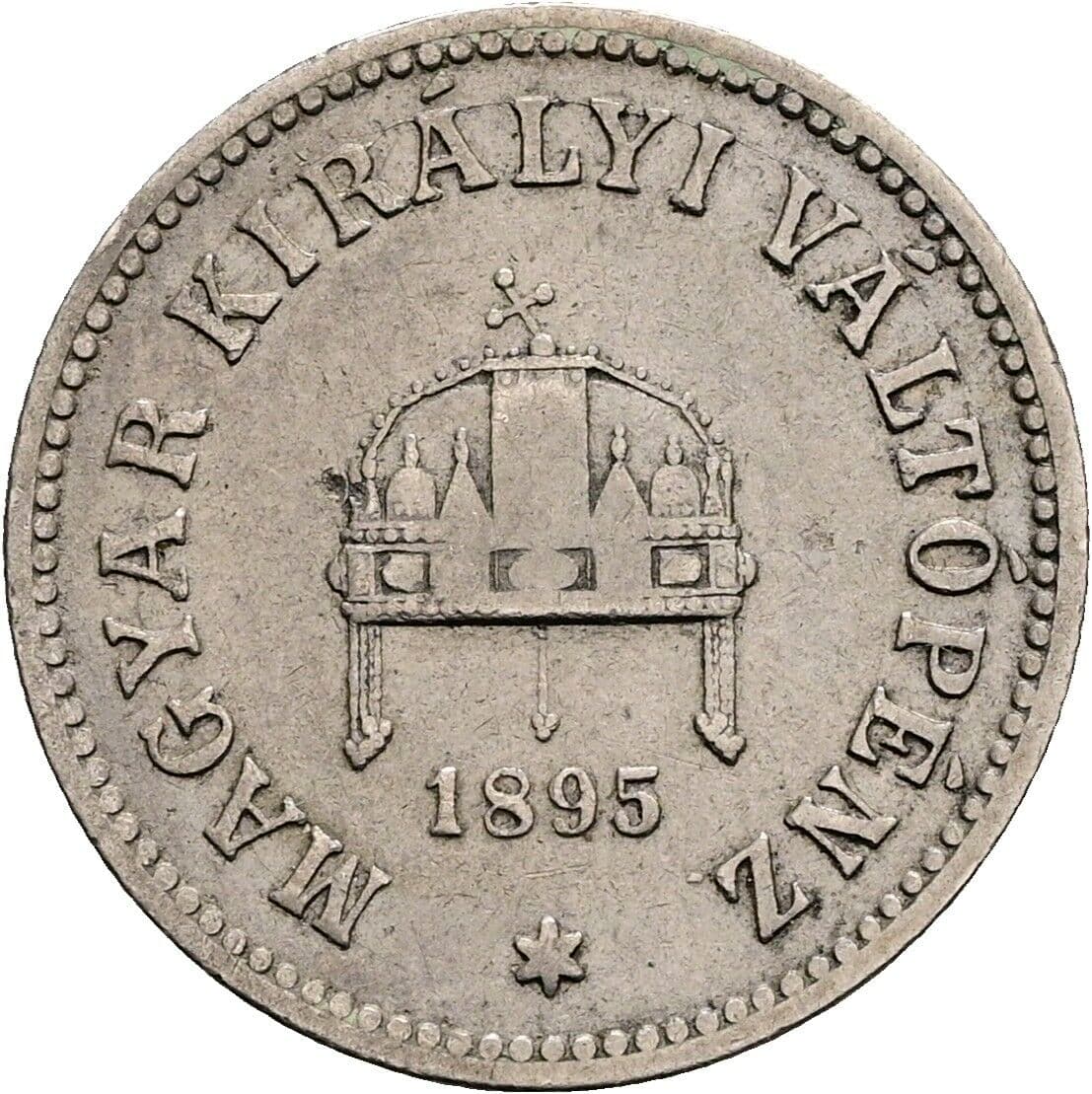 10 Filler Franz Joseph I. 1848-1916 1895 KB, Kremnitz – Rückseite