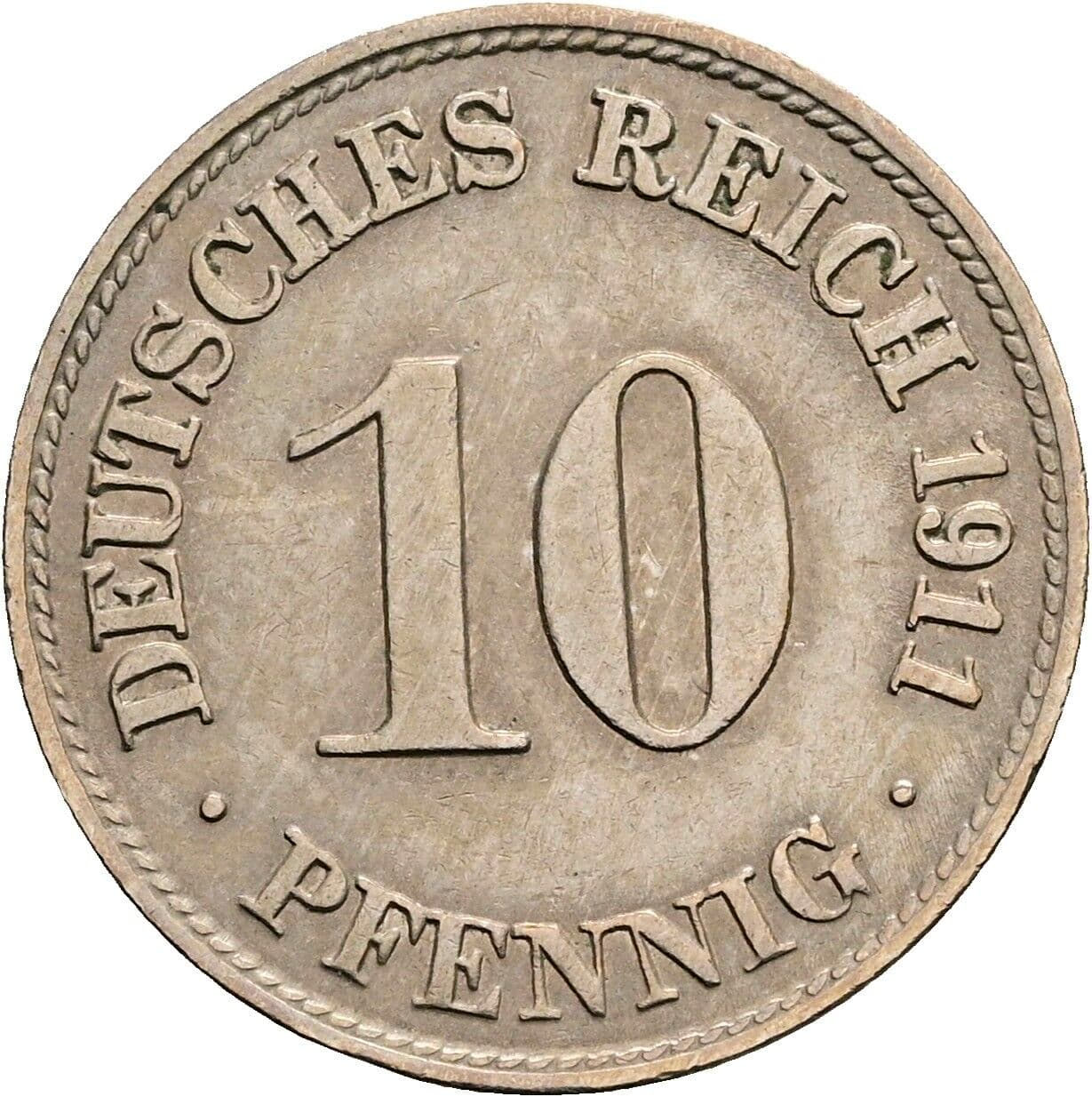 10 Pfennig 1915 A – Vorderseite