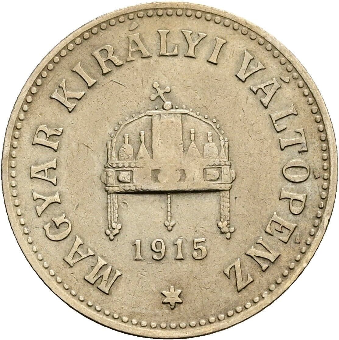 10 Filler Franz Joseph I. 1848-1916 1915 KB, Kremnitz – Rückseite