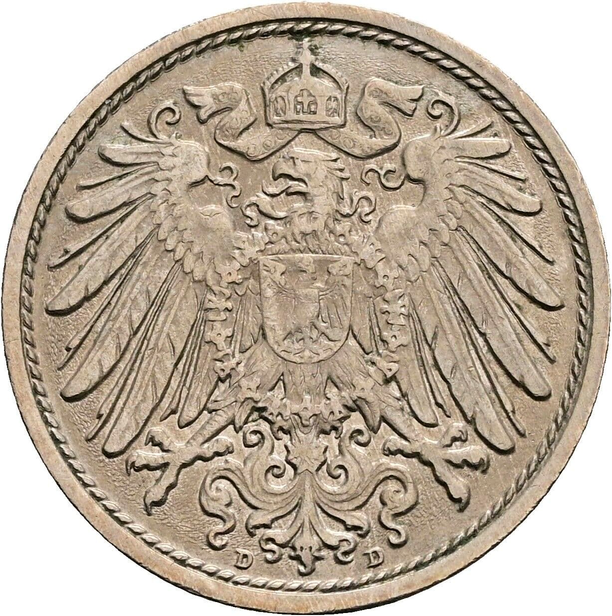10 Pfennig 1915 A – Rückseite