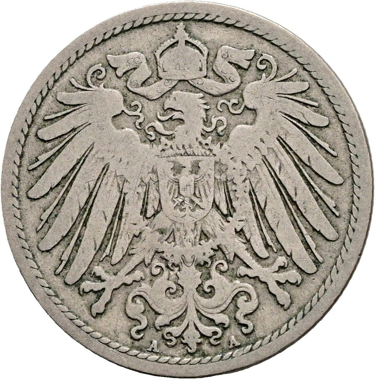 10 Pfennig 1893 A – Rückseite