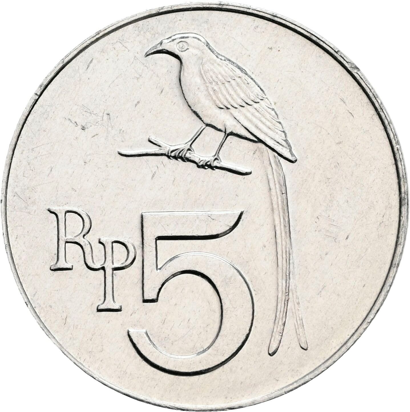 5 Rupiah 1970 – Vorderseite