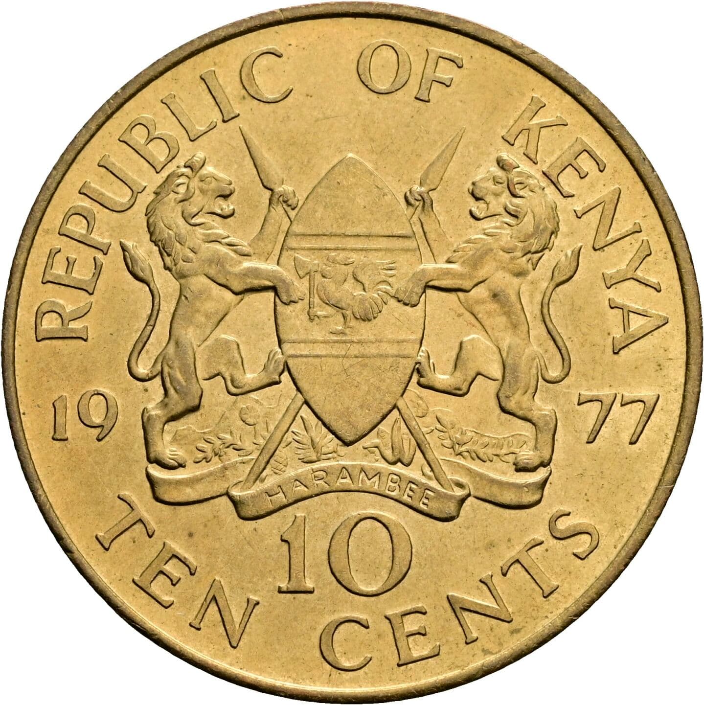 10 Cents 1977 – Rückseite