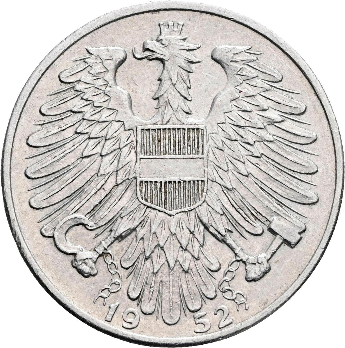 5 Schilling 1952 – Rückseite