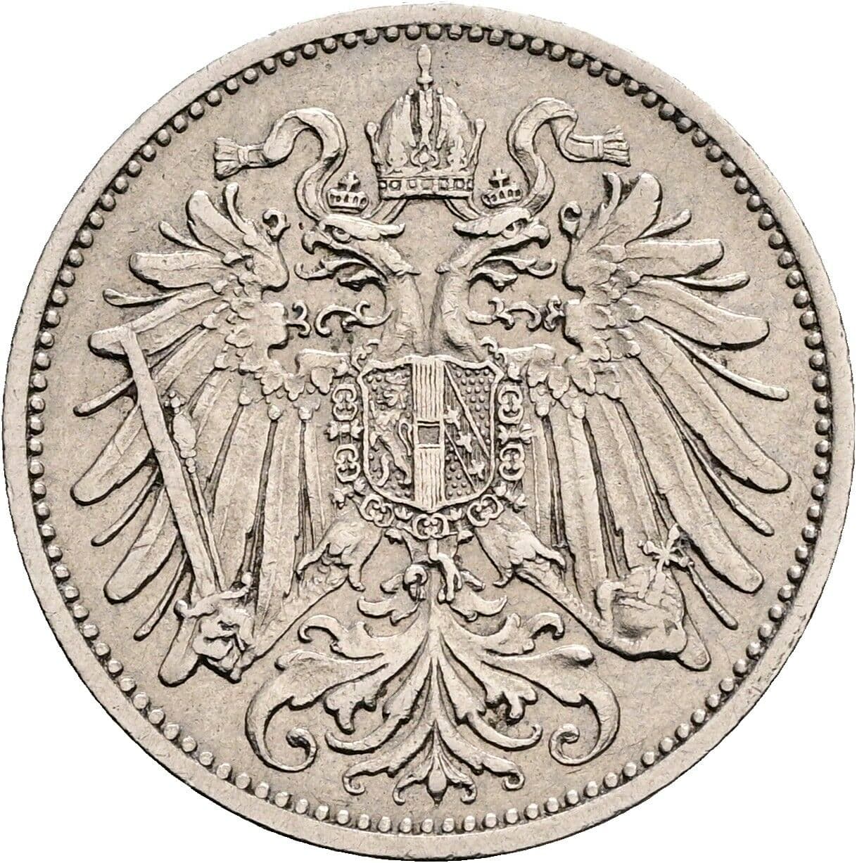 20 Heller Franz Joseph I. 1848-1916 1907 – Rückseite