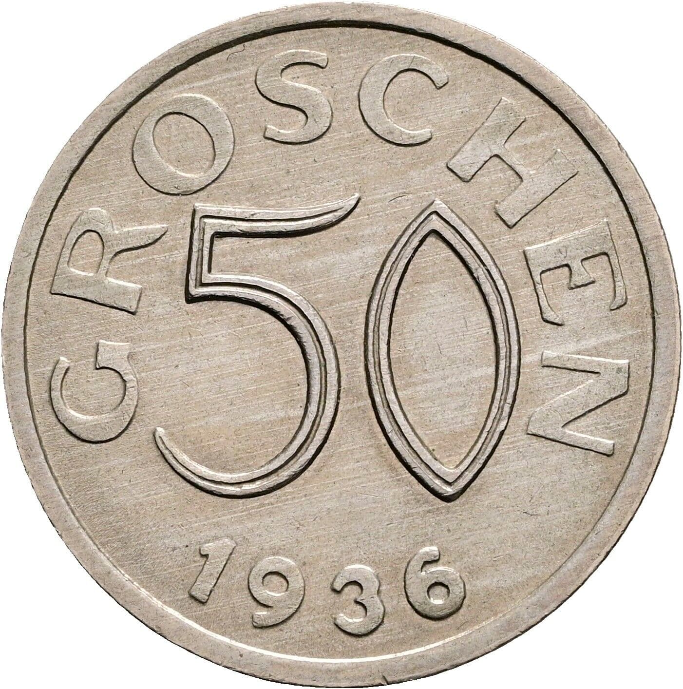 50 Groschen 1936 – Vorderseite