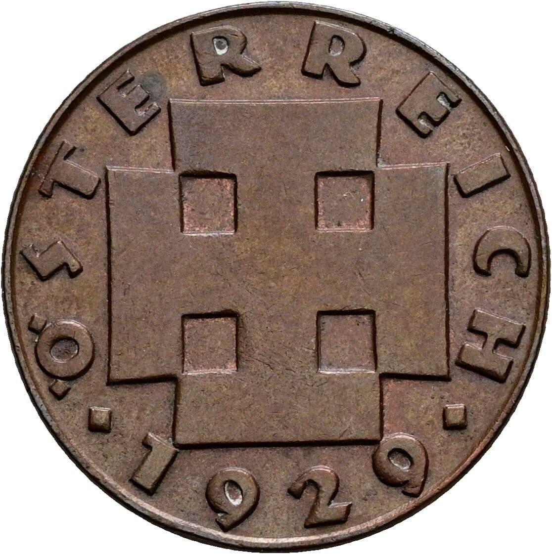 2 Groschen 1929 – Rückseite
