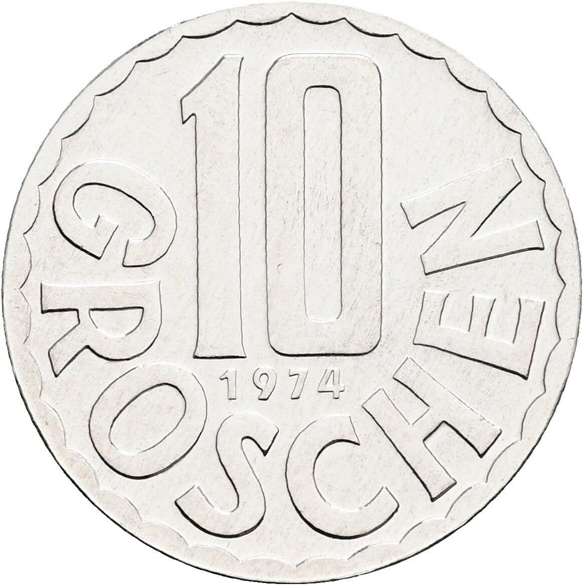 10 Groschen 1974 – Vorderseite