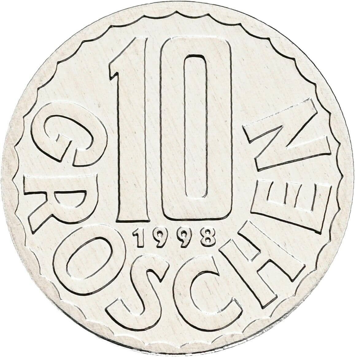 10 Groschen 1998 – Vorderseite