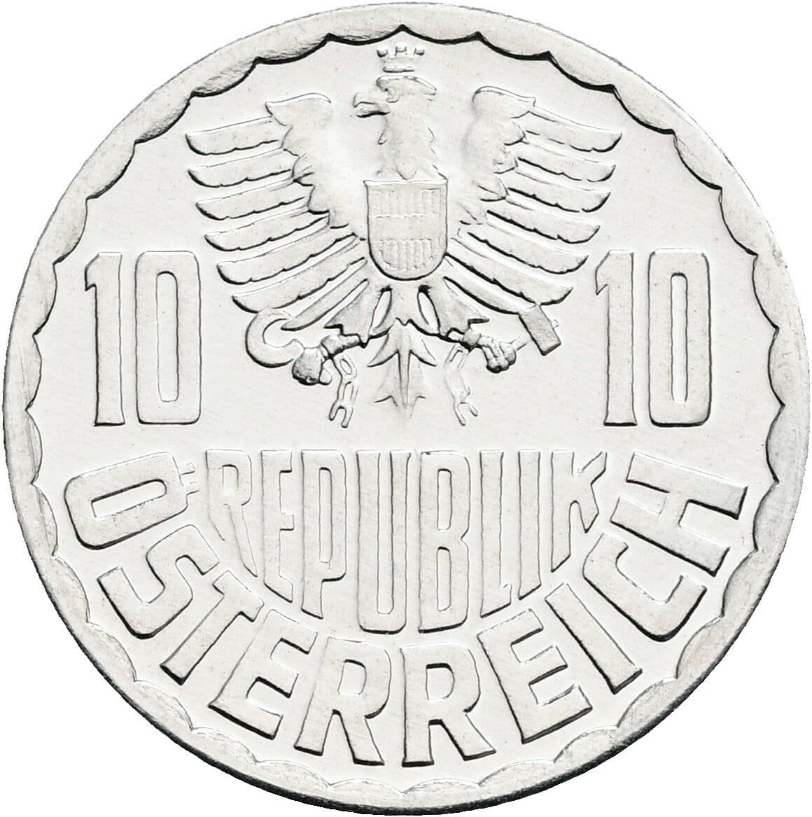 10 Groschen 1973 – Rückseite