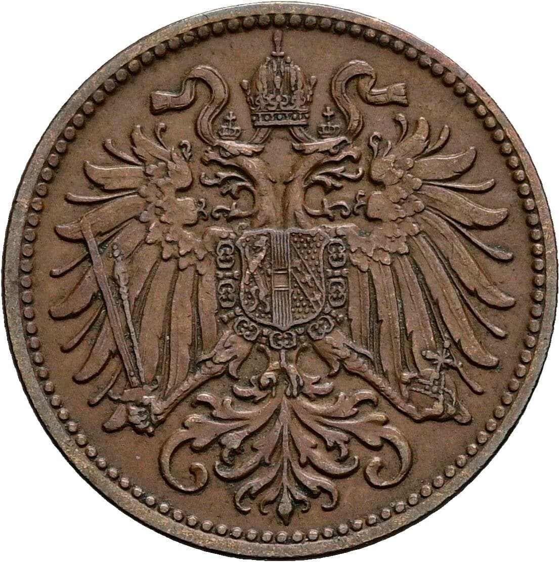 2 Heller Franz Joseph I. 1848-1916 1914 – Rückseite