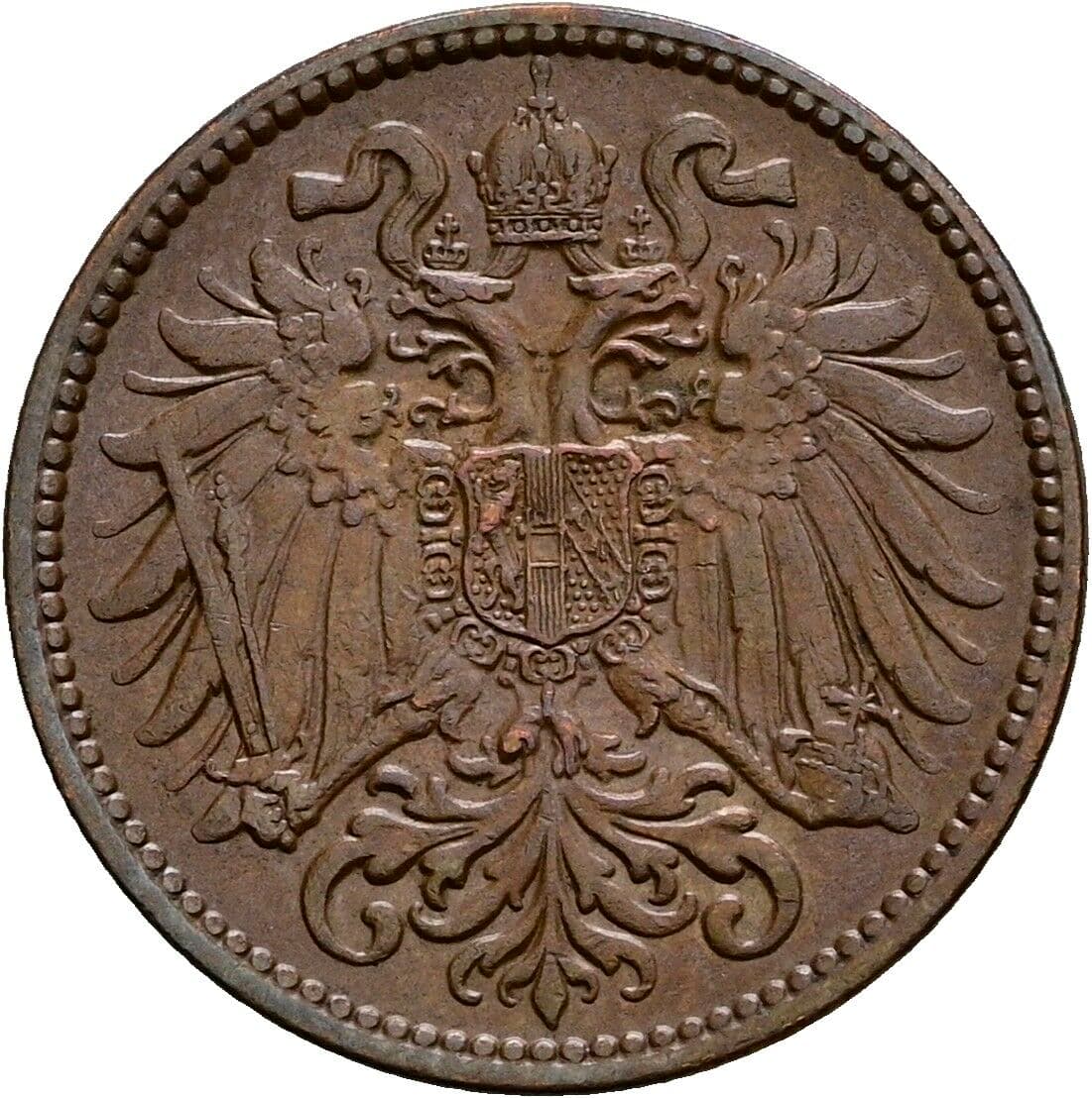 2 Heller Franz Joseph I. 1848-1916 1909 – Rückseite
